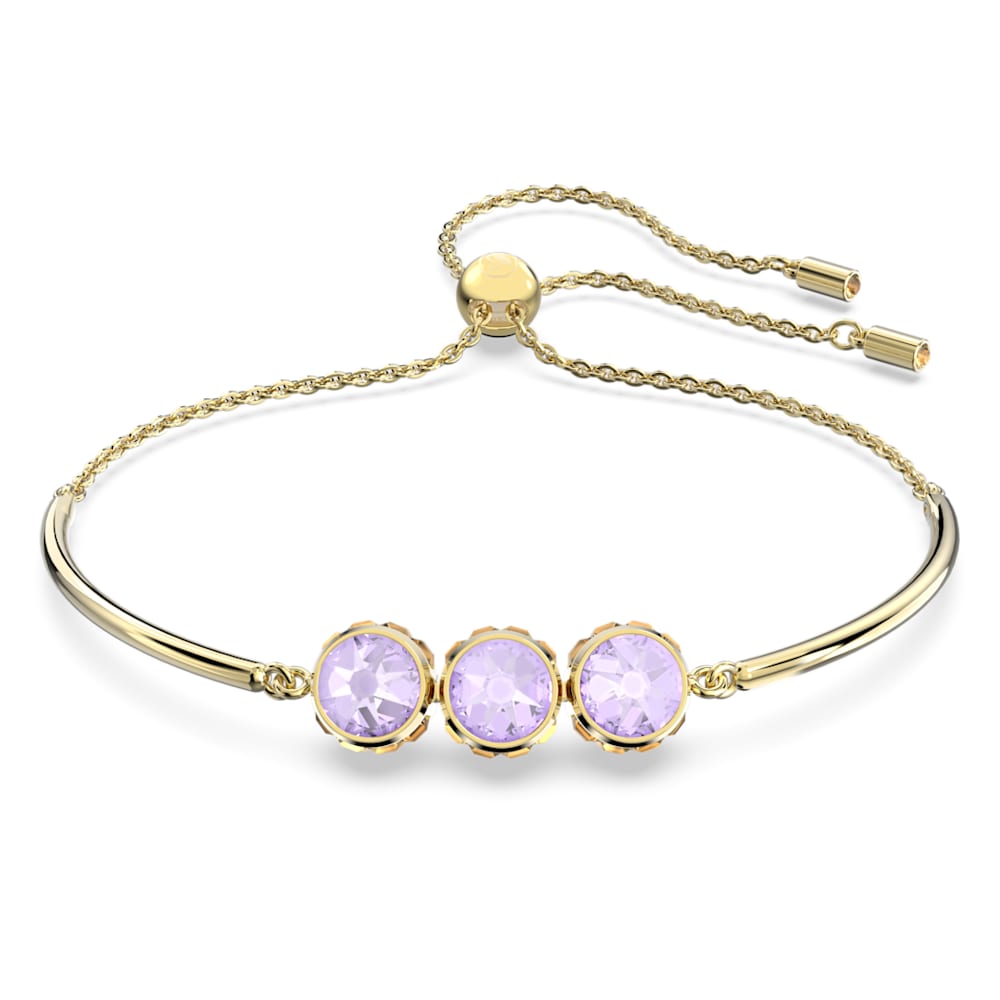 Load image into Gallery viewer, Orbita bracelet, Round cut, Multicolored, Gold-tone plated
