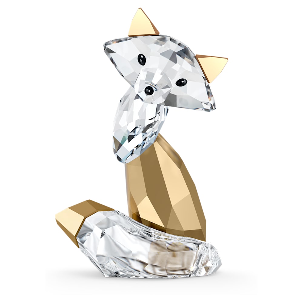 Load image into Gallery viewer, Swarovski Holiday Magic Fox CRYSTALS Gold tone
