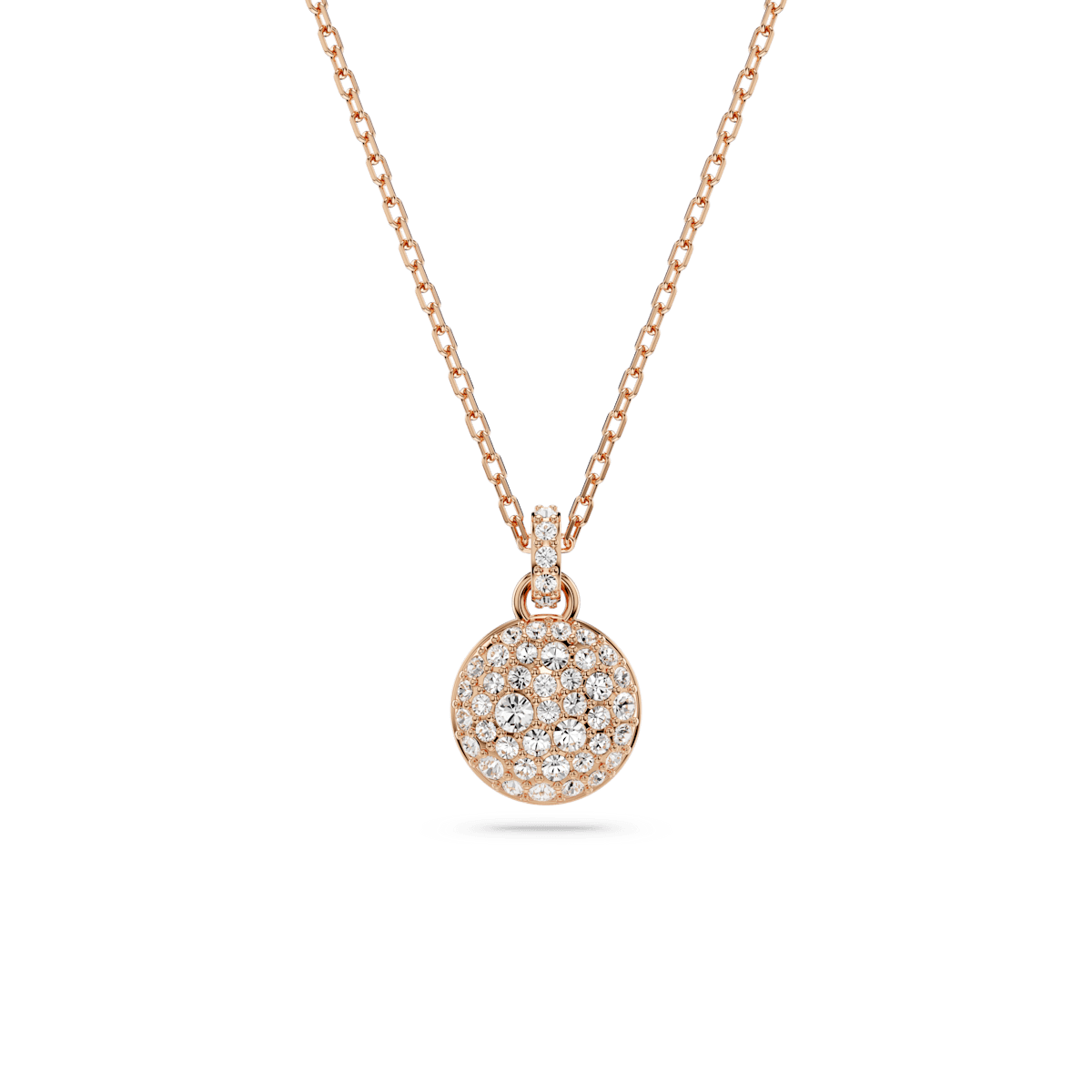 Meteora pendant, White, Rose gold-tone plated