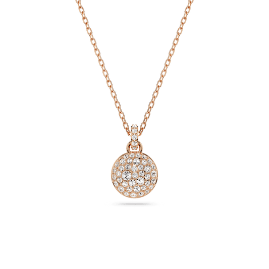 Meteora pendant, White, Rose gold-tone plated