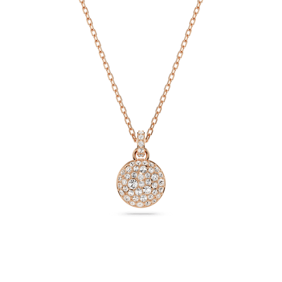Meteora pendant, White, Rose gold-tone plated