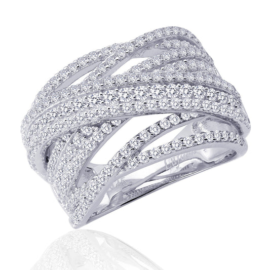 Lafonn Pave Glam Anniversary Band 218 Stone Count 7R012CLP07