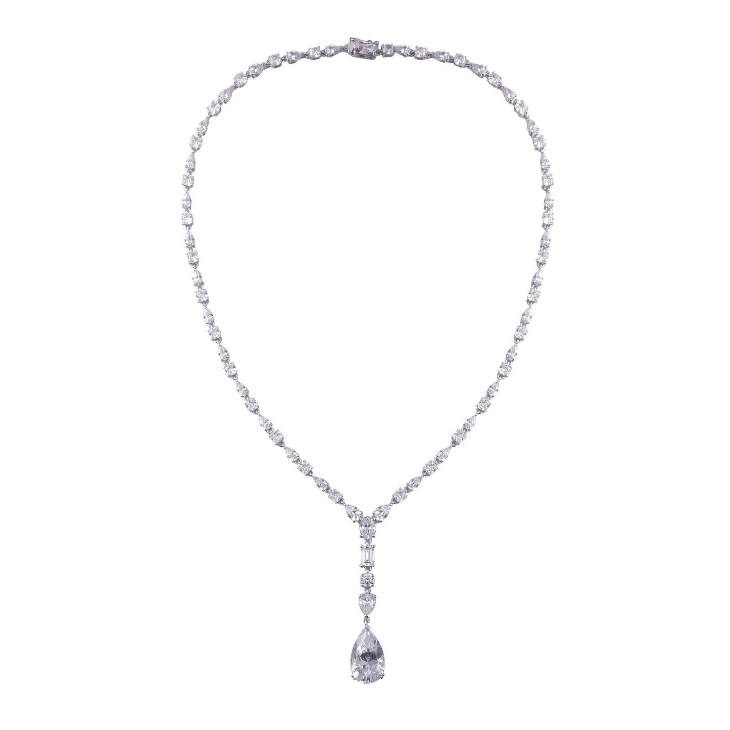 Lafonn Regal Icicle Necklace 75 Stone Count 8N003CLP17