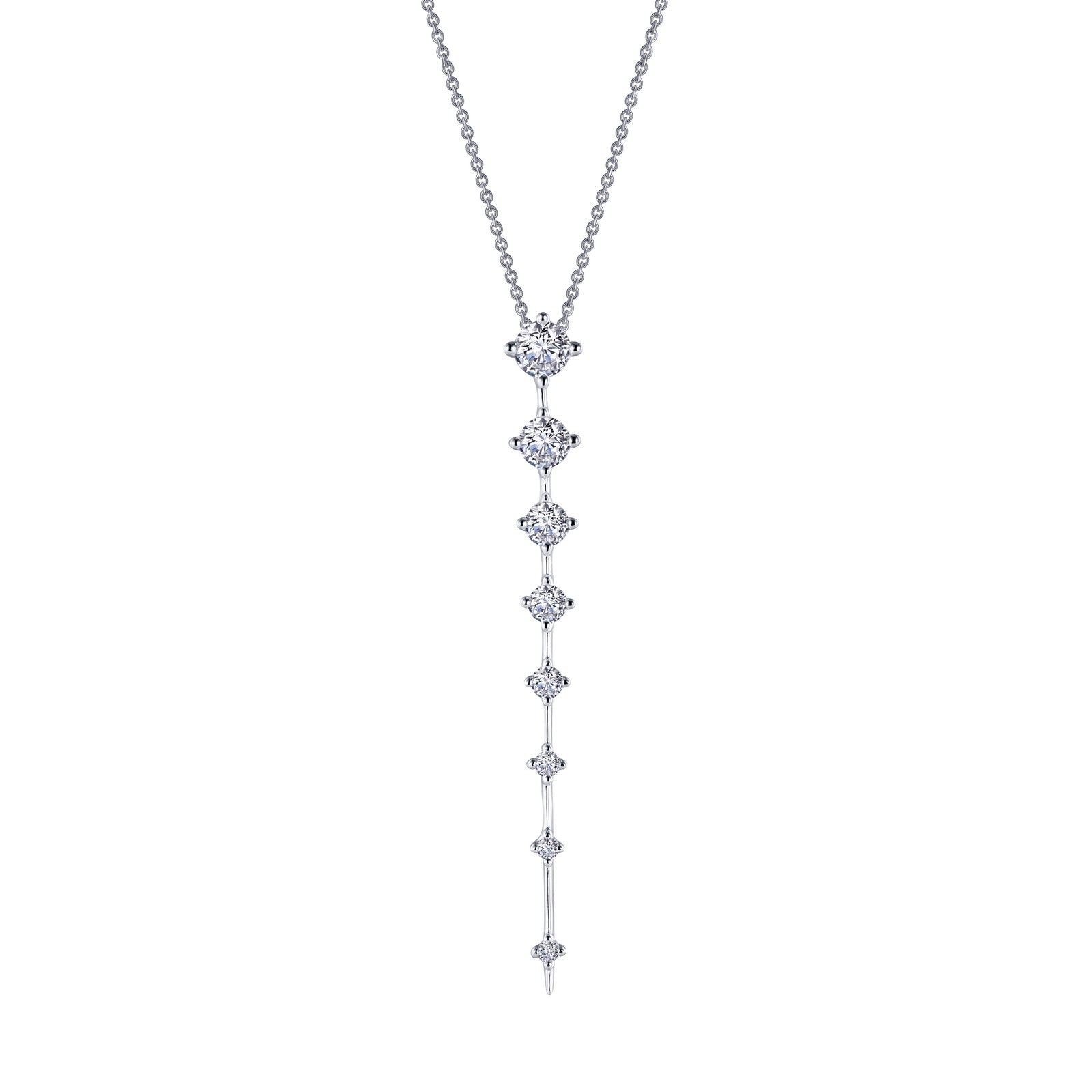 Lafonn Adjustable Icicle Necklace 8 Stone Count 8N004CLP22