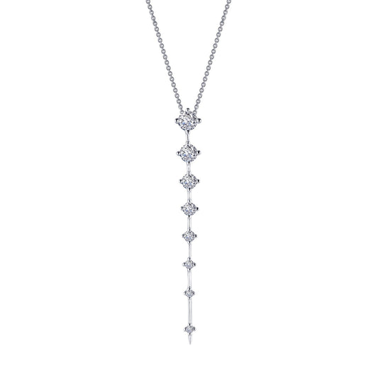 Lafonn Adjustable Icicle Necklace 8 Stone Count 8N004CLP22