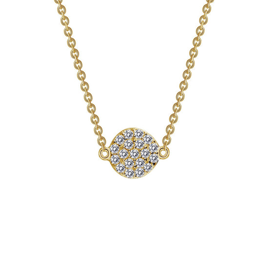 LaFonn Gold Simulated Diamond N/A NECKLACES Pave Cluster Necklace