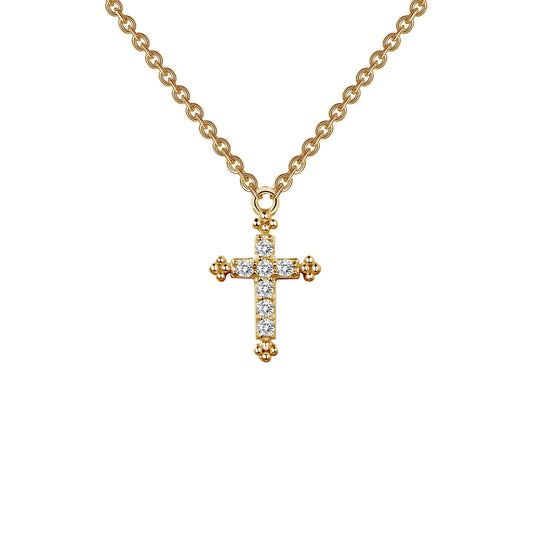 0.07 CTW Cross Necklace