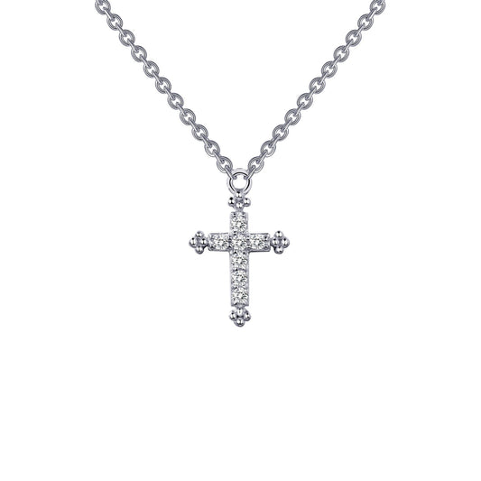 0.07 CTW Cross Necklace