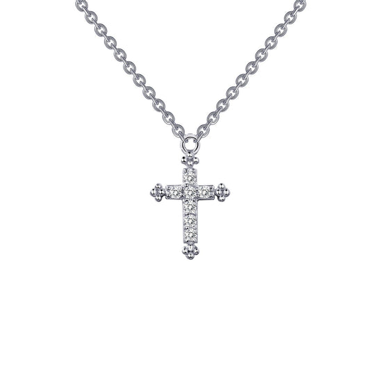 0.07 CTW Cross Necklace