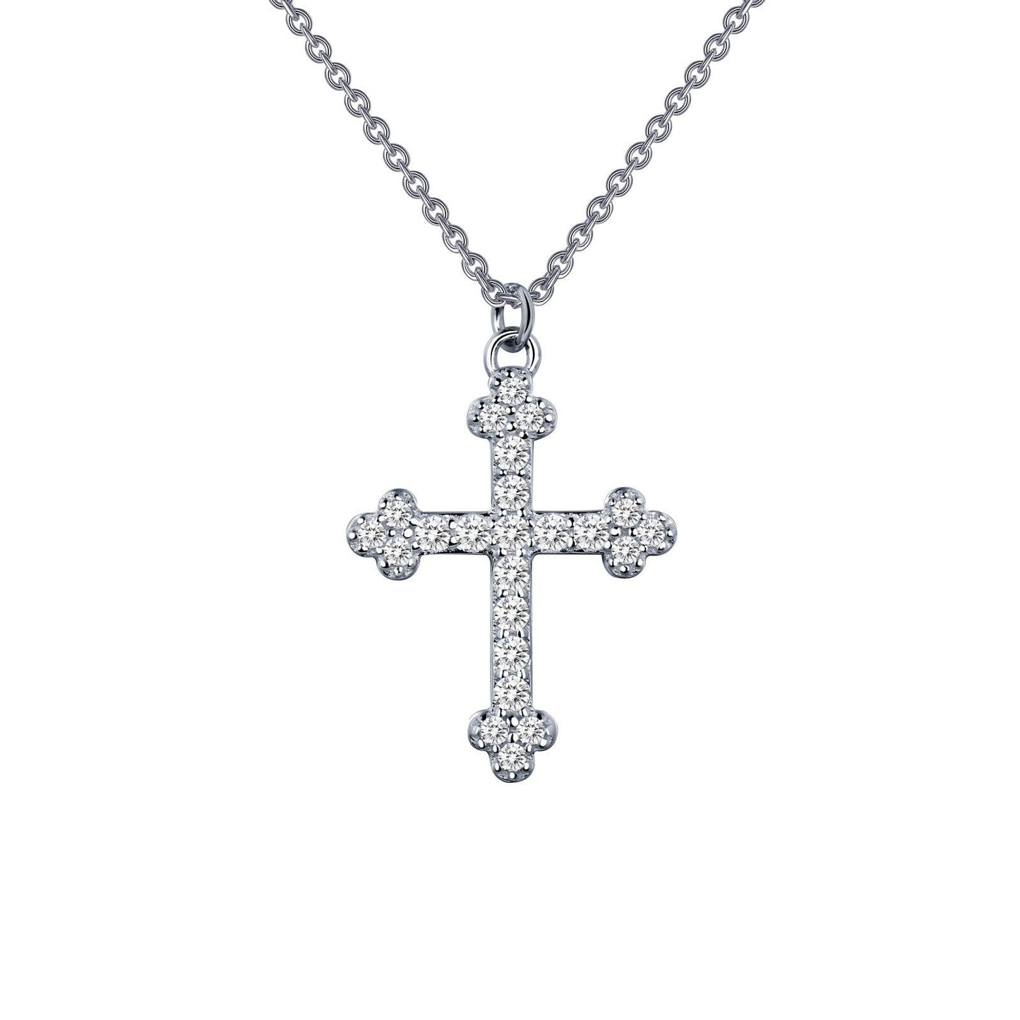 LaFonn Platinum Simulated Diamond N/A NECKLACES 0.35 CTW Cross Necklace