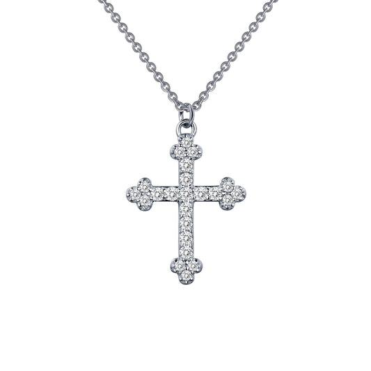 Lafonn 0.35 CTW Cross Necklace 23 Stone Count 9N025CLP18