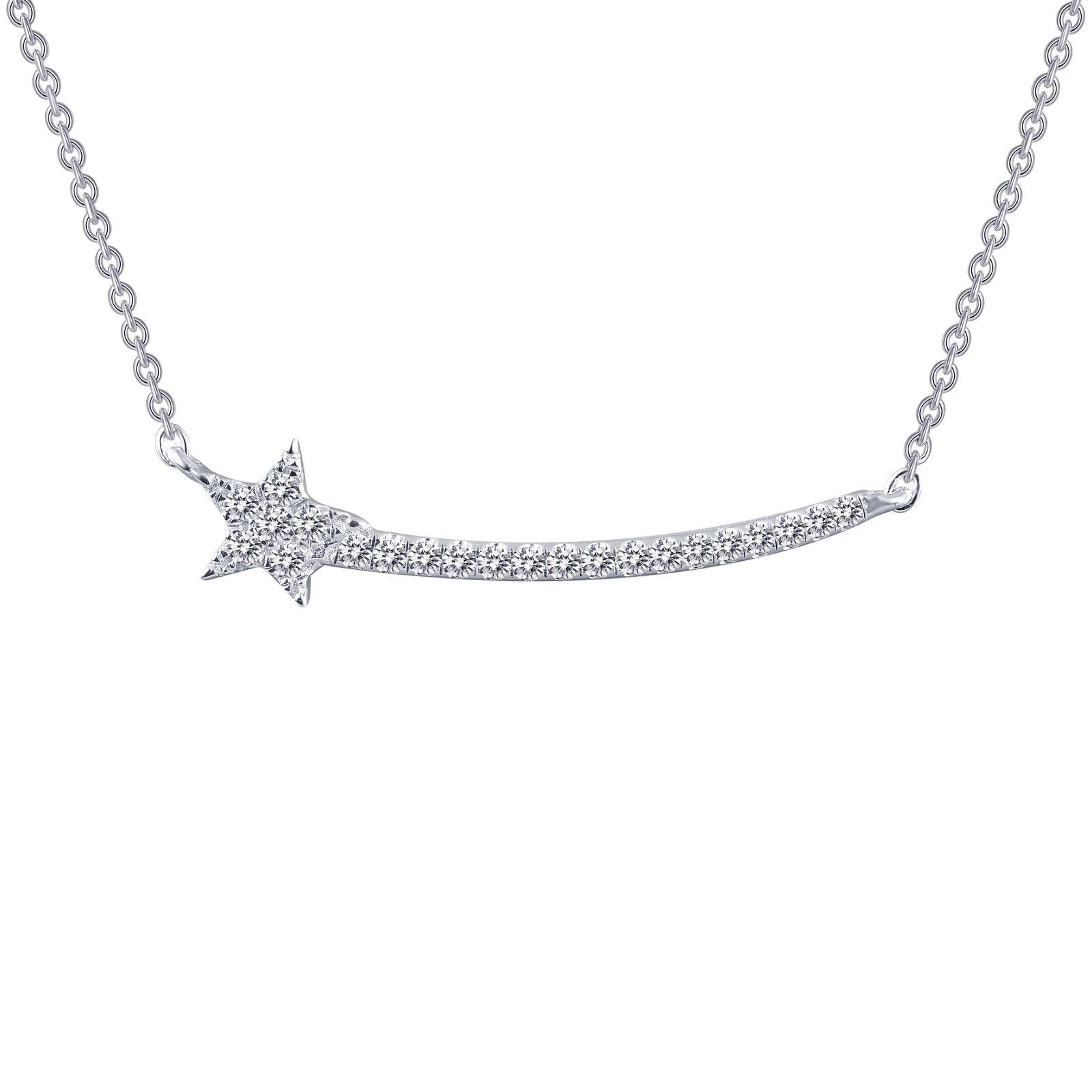 LaFonn Platinum Simulated Diamond N/A NECKLACES Shooting Star Necklace