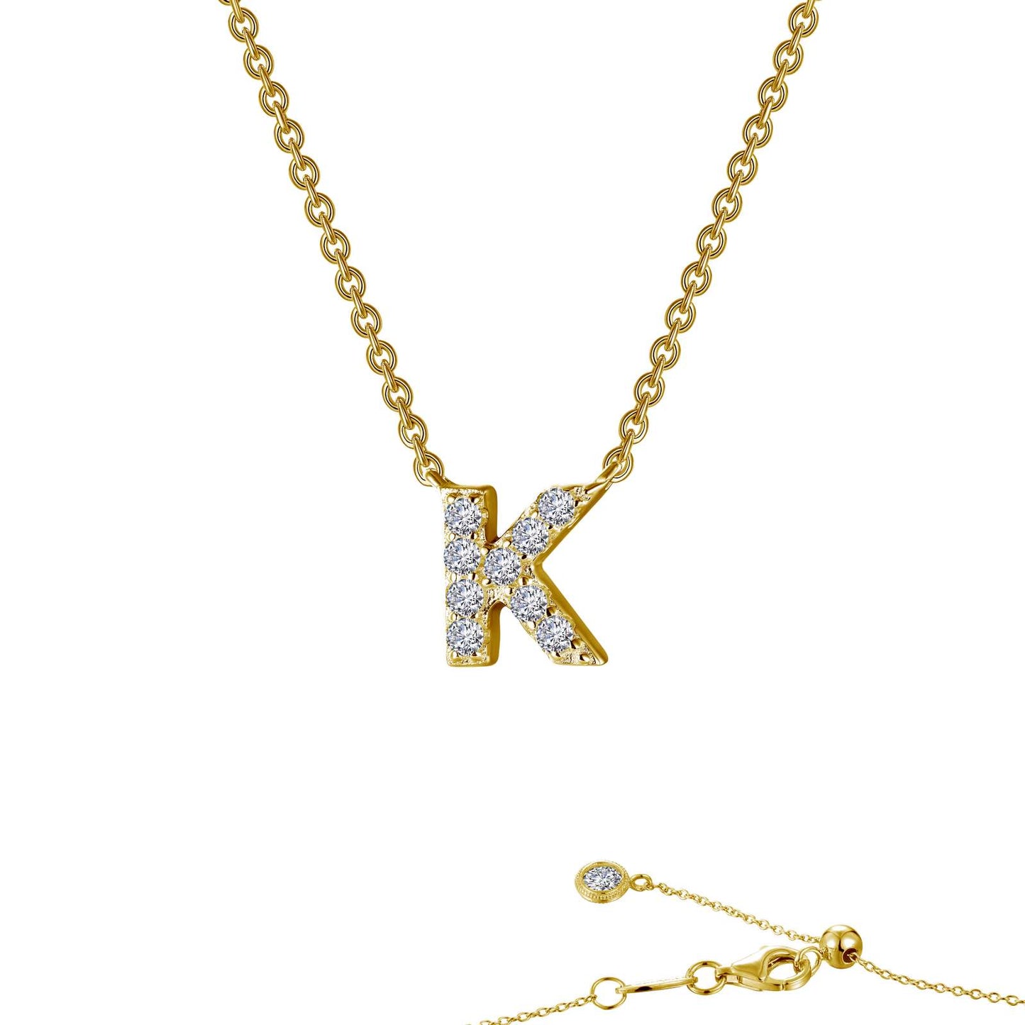 Letter K Pendant Necklace