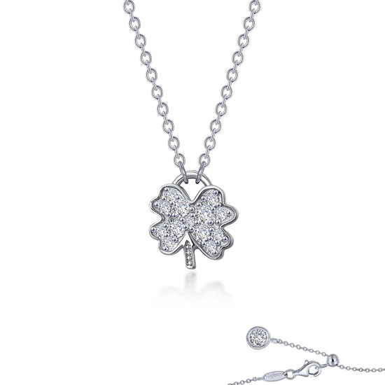 Lafonn Mini Clover Necklace 14 Stone Count 9N115CLP20