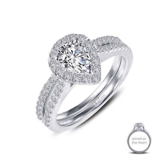 Lafonn Joined-At-The-Heart Wedding Set 79 Stone Count 9R040CLP05