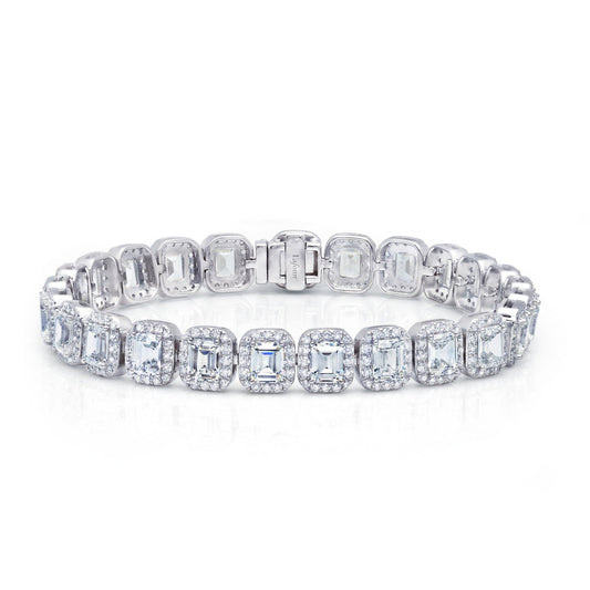 Lafonn Statement Halo Bracelet 418 Stone Count B0039CLP65