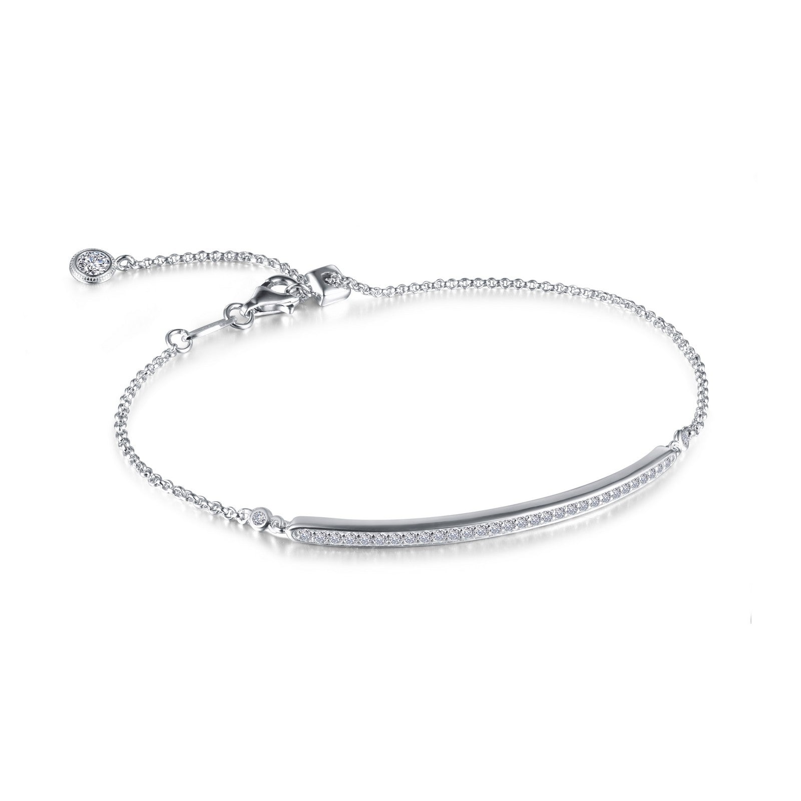 Lafonn Adjustable Bar Bracelet 33 Stone Count B0051CLP75