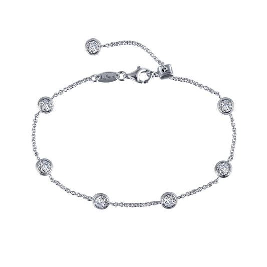 Lafonn Bezel-Set Station Bracelet 7 Stone Count B0054CLP75