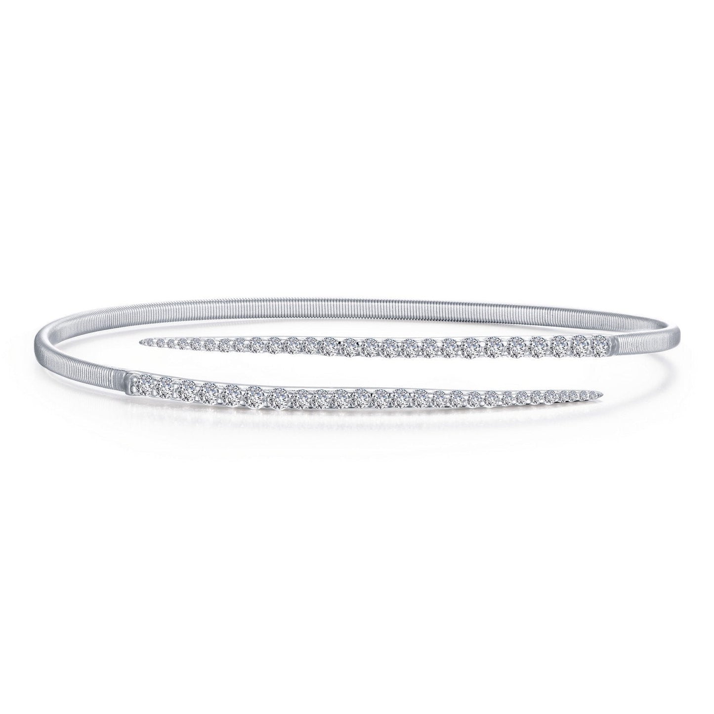 LaFonn Platinum Simulated Diamond N/A BRACELETS Bypass Bangle Bracelet