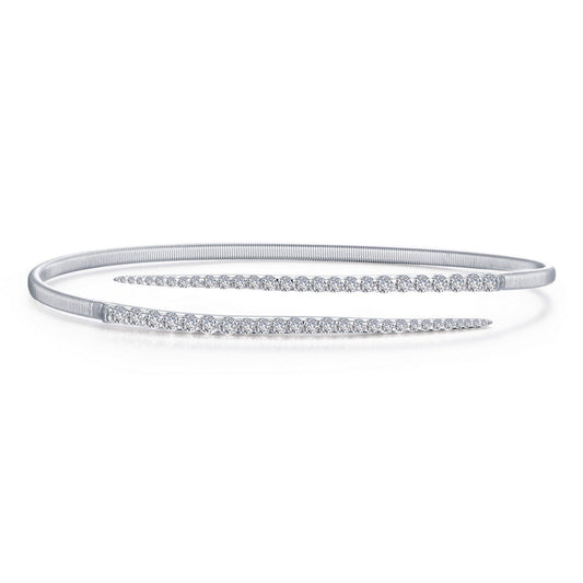 LaFonn Platinum Simulated Diamond N/A BRACELETS Bypass Bangle Bracelet