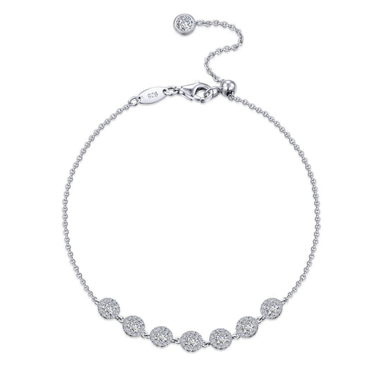 Lafonn 7 Symbols of Joy Bracelet Simulated Diamond BRACELETS Platinum 1.45 CTS Approx. 5.2mm (W)