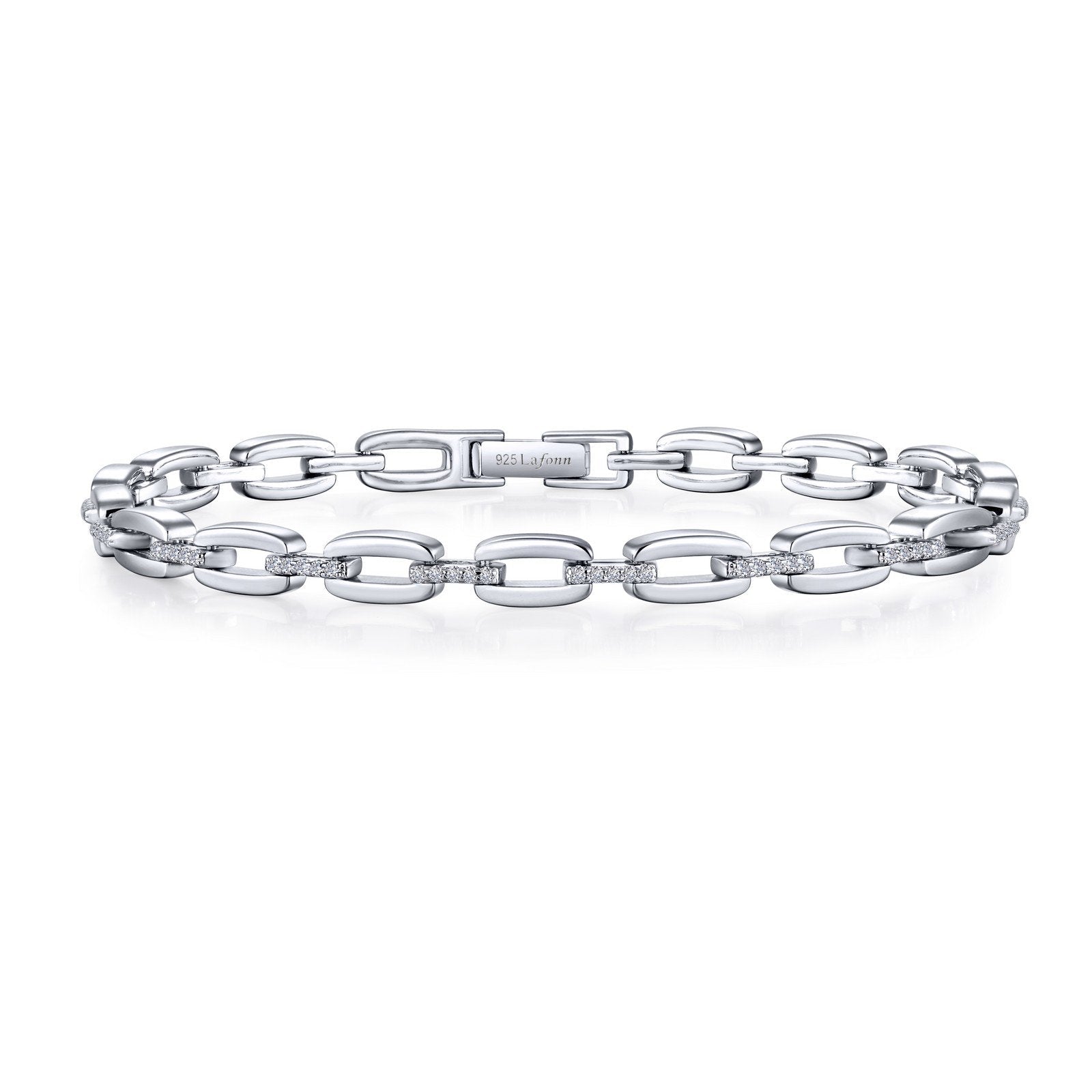 LaFonn Platinum Simulated Diamond N/A BRACELETS Alternating Link Bracelet