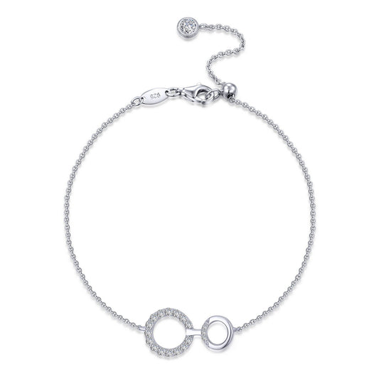 LaFonn Platinum Simulated Diamond N/A BRACELETS Interlocking Circles Bracelet