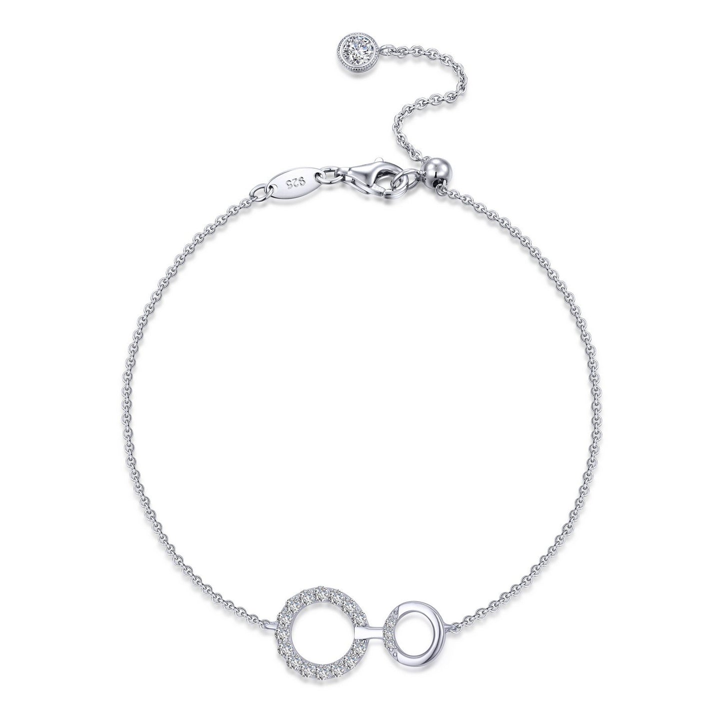 Load image into Gallery viewer, LaFonn Platinum Simulated Diamond N/A BRACELETS Interlocking Circles Bracelet
