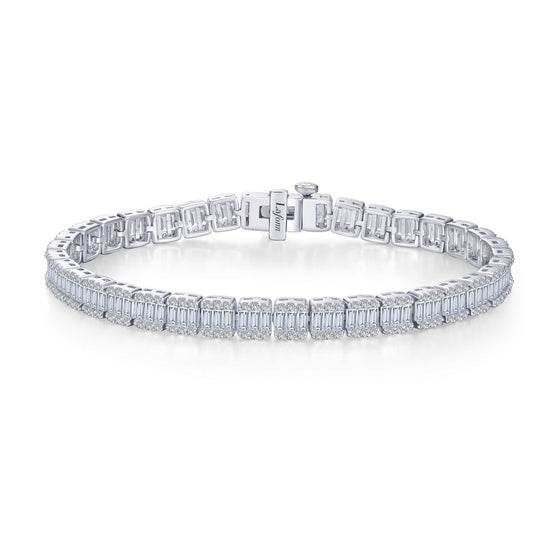 Load image into Gallery viewer, Lafonn Classic Tennis Bracelet Simulated Diamond BRACELETS Platinum 13.32 CTS Approx. 5.6mm (W)
