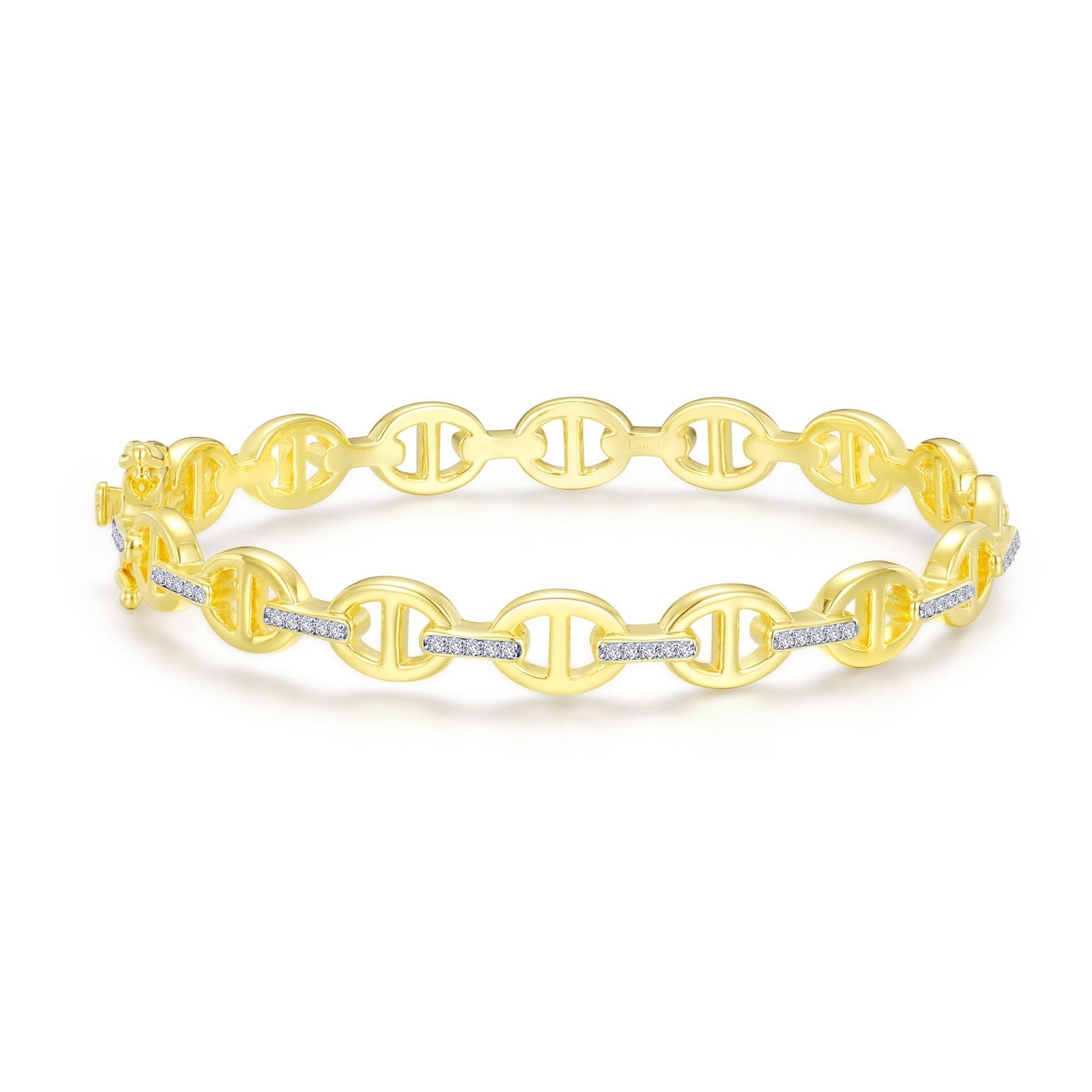 Lafonn Paperclip Bangle Bracelet 40 Stone Count B0162CLT70