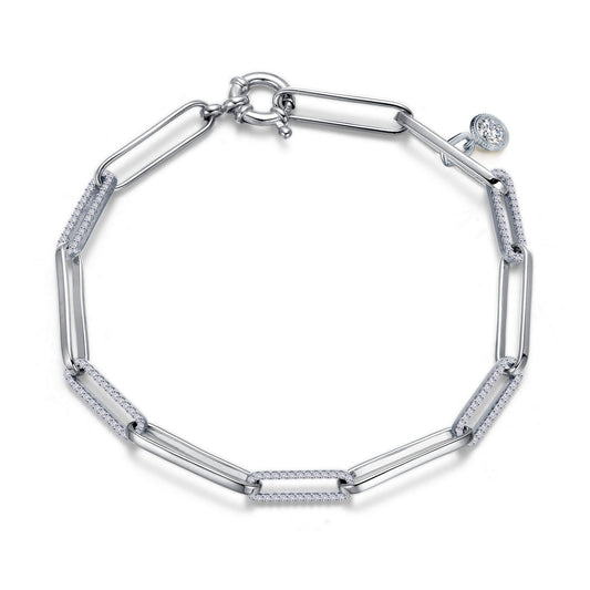 Lafonn Paperclip Bracelet 141 Stone Count B0168CLP75