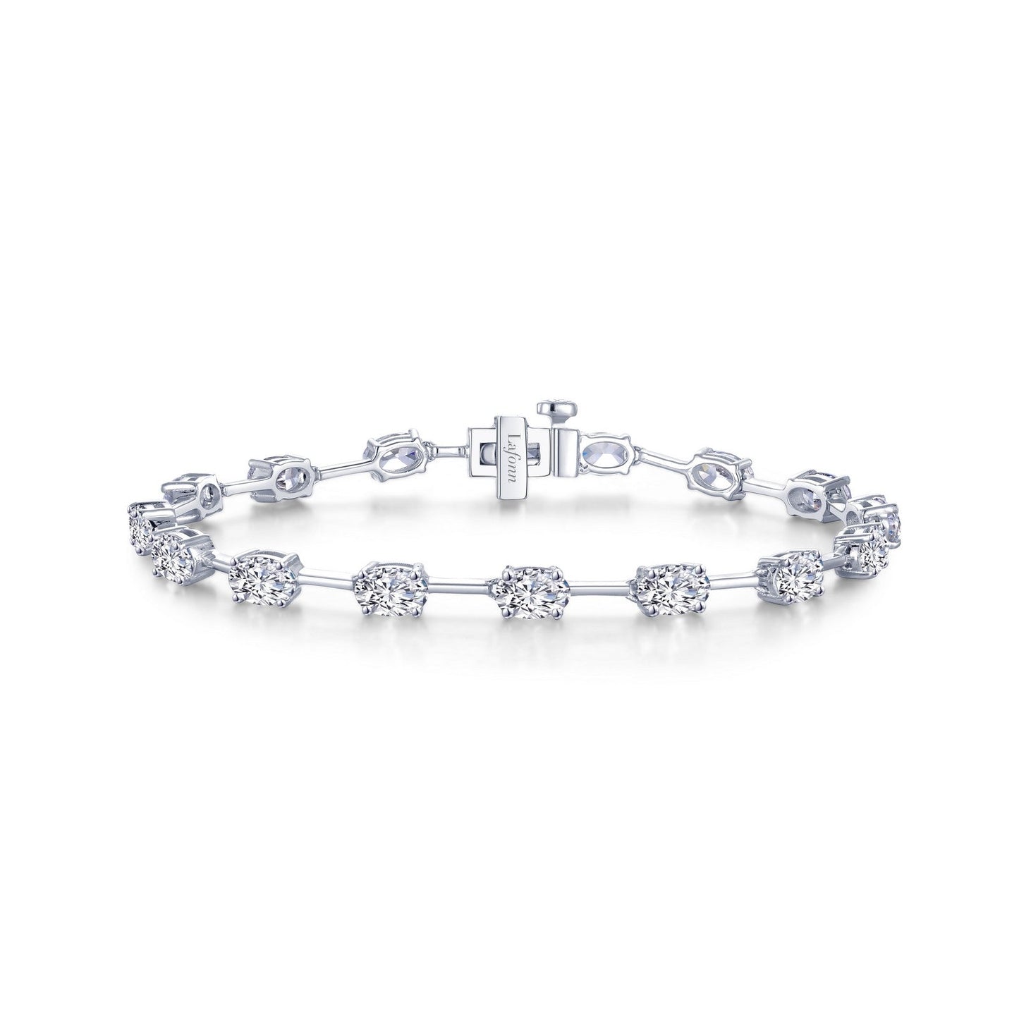 Lafonn Oval Station Bracelet 16 Stone Count B0175CLP72