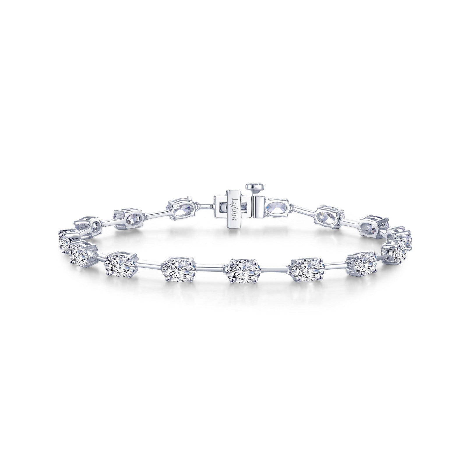 Lafonn Oval Station Bracelet 16 Stone Count B0175CLP72