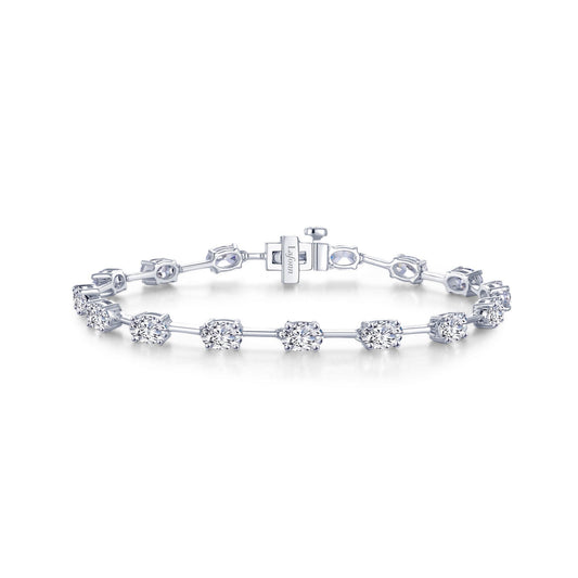 Lafonn Oval Station Bracelet 16 Stone Count B0175CLP72