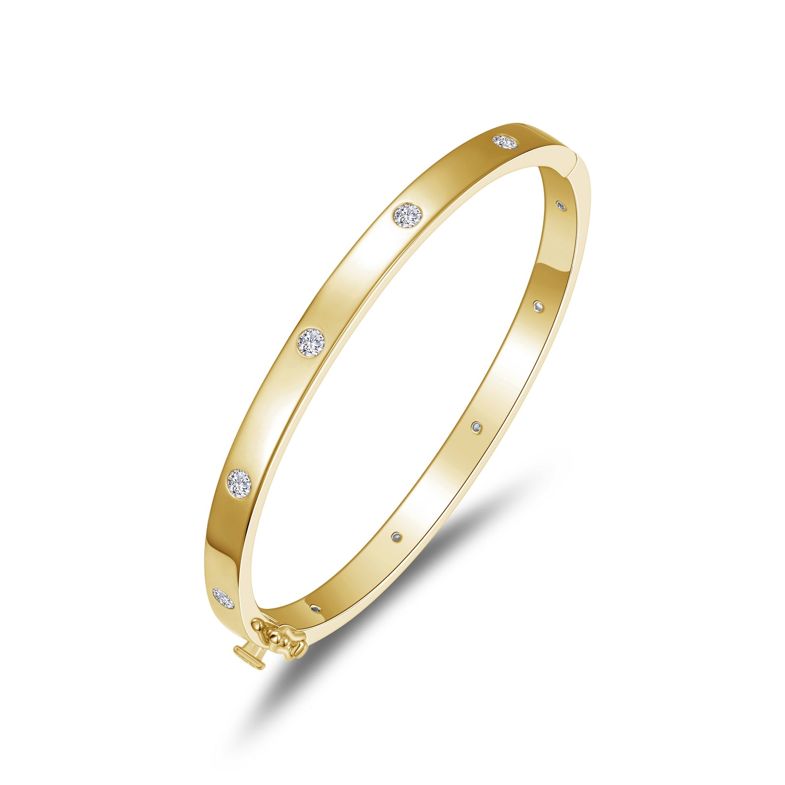 Lafonn High Polish Bangle Bracelet 10 Stone Count B0177CLG72