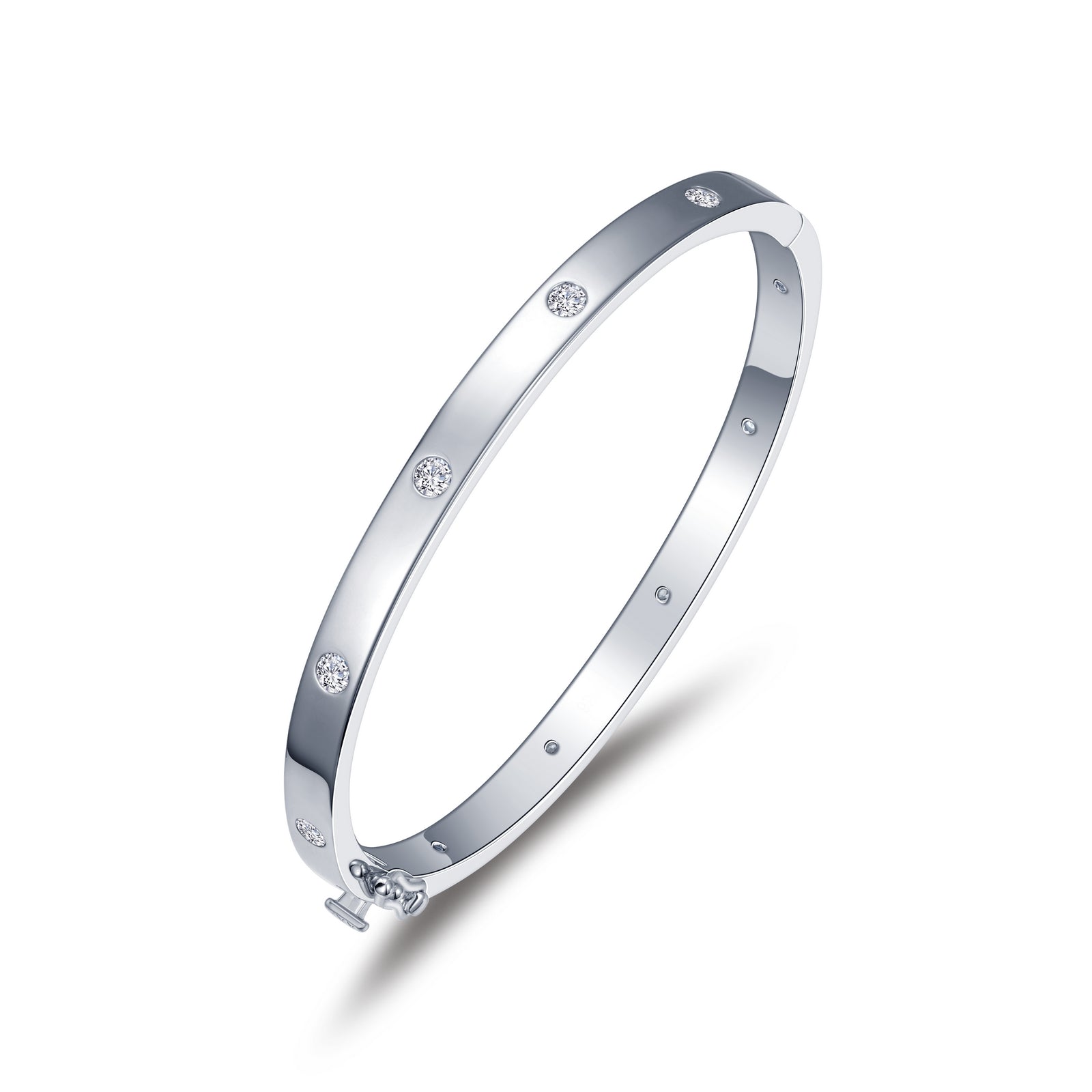 Lafonn High Polish Bangle Bracelet 10 Stone Count B0177CLP65