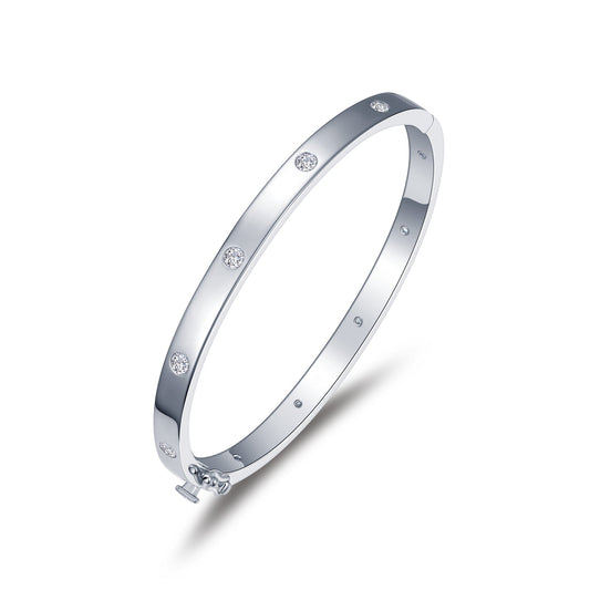 Lafonn High Polish Bangle Bracelet 10 Stone Count B0177CLP65