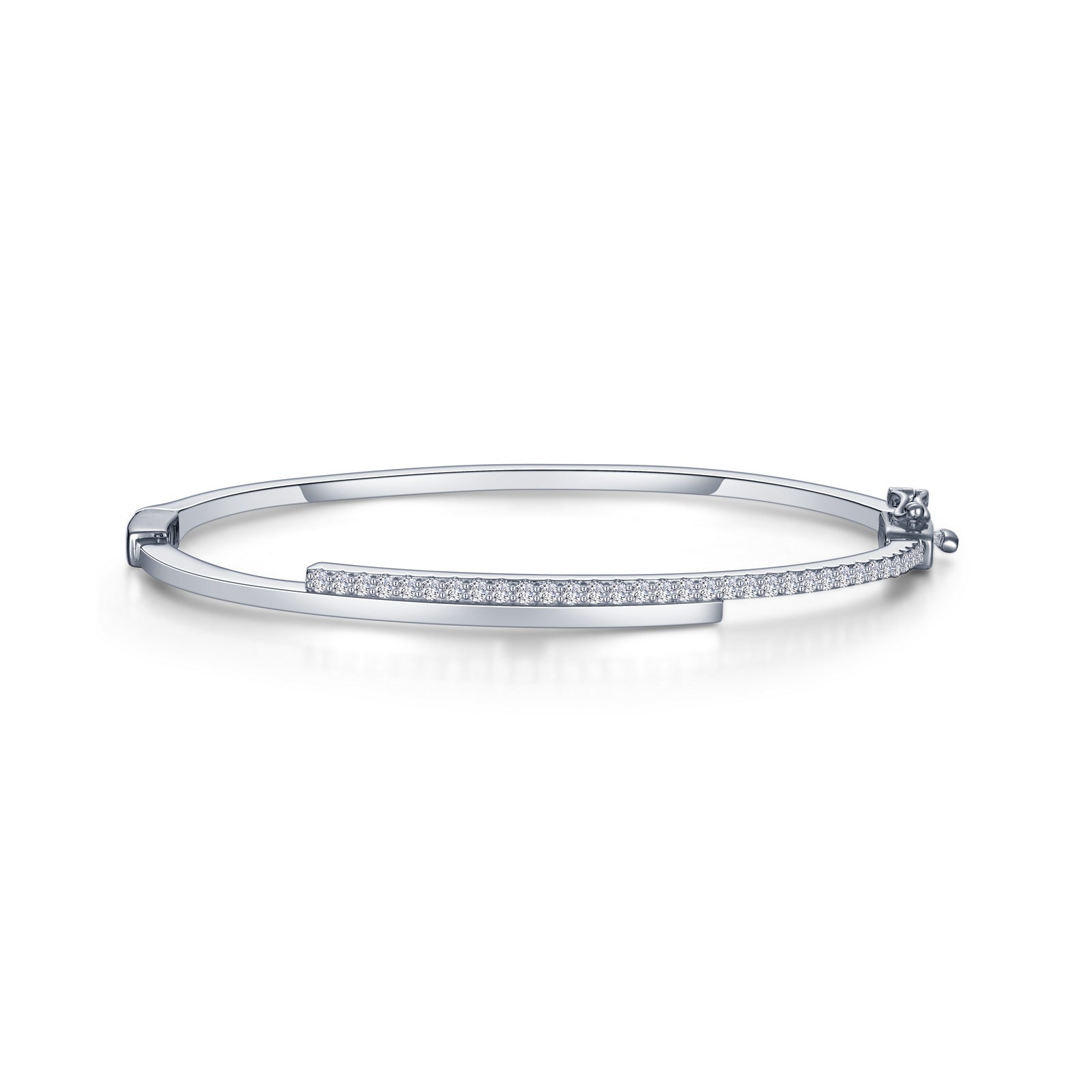 Lafonn Bypass Bangle Bracelet 30 Stone Count B0179CLP65