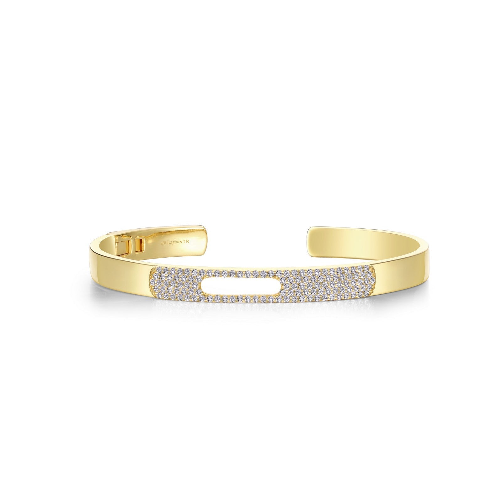 Lafonn Open Hinged Bangle Bracelet 118 Stone Count B0182CLG72