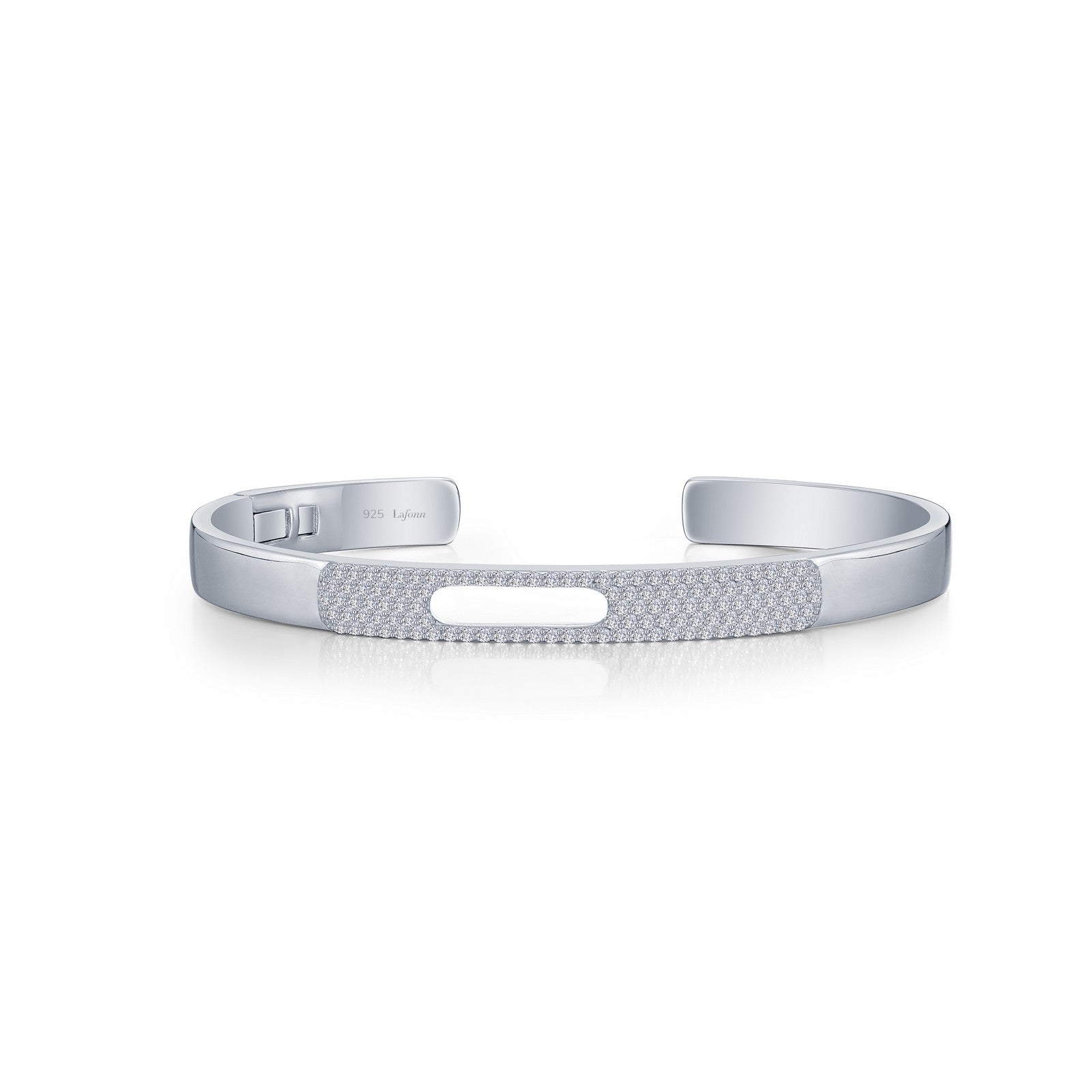 Lafonn Open Hinged Bangle Bracelet 118 Stone Count B0182CLP72