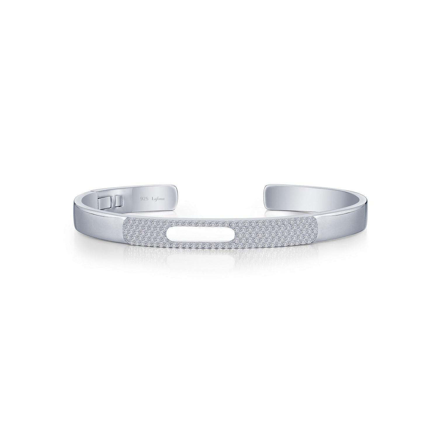 Lafonn Open Hinged Bangle Bracelet 118 Stone Count B0182CLP72