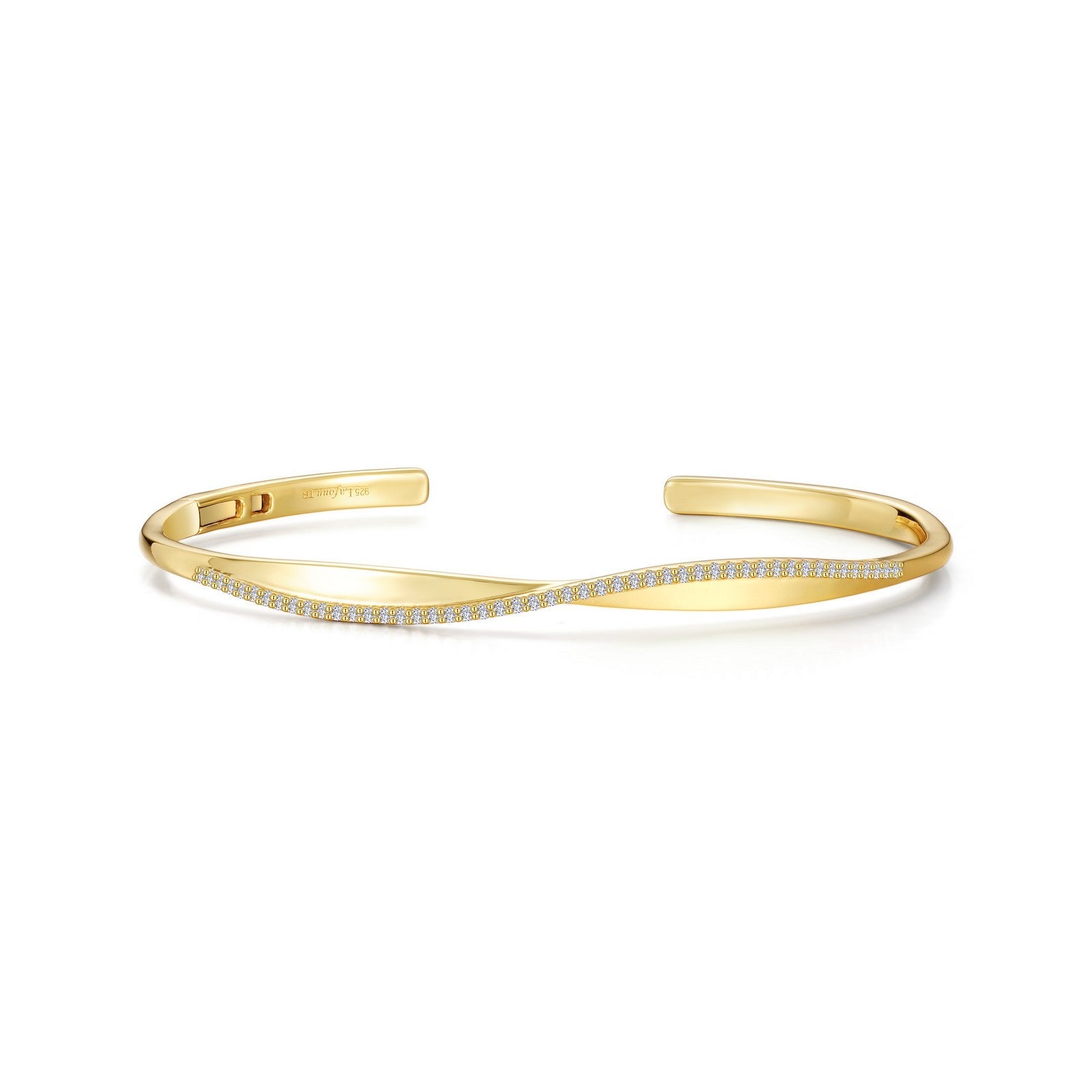Lafonn Open Hinged Bangle Bracelet 49 Stone Count B0184CLG72