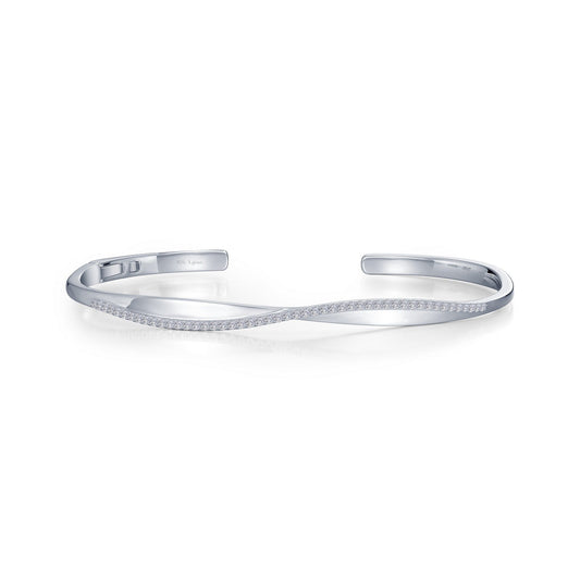 Lafonn Open Hinged Bangle Bracelet 49 Stone Count B0184CLP72