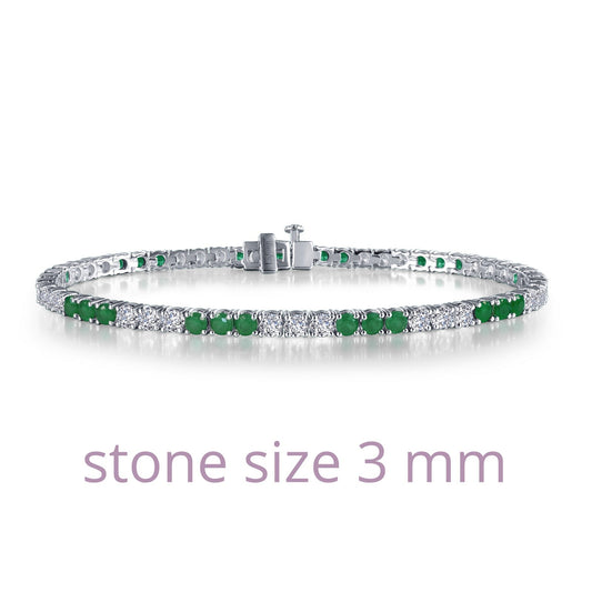 Lafonn Alternating Tennis Bracelet 57 Stone Count B2001CEP72