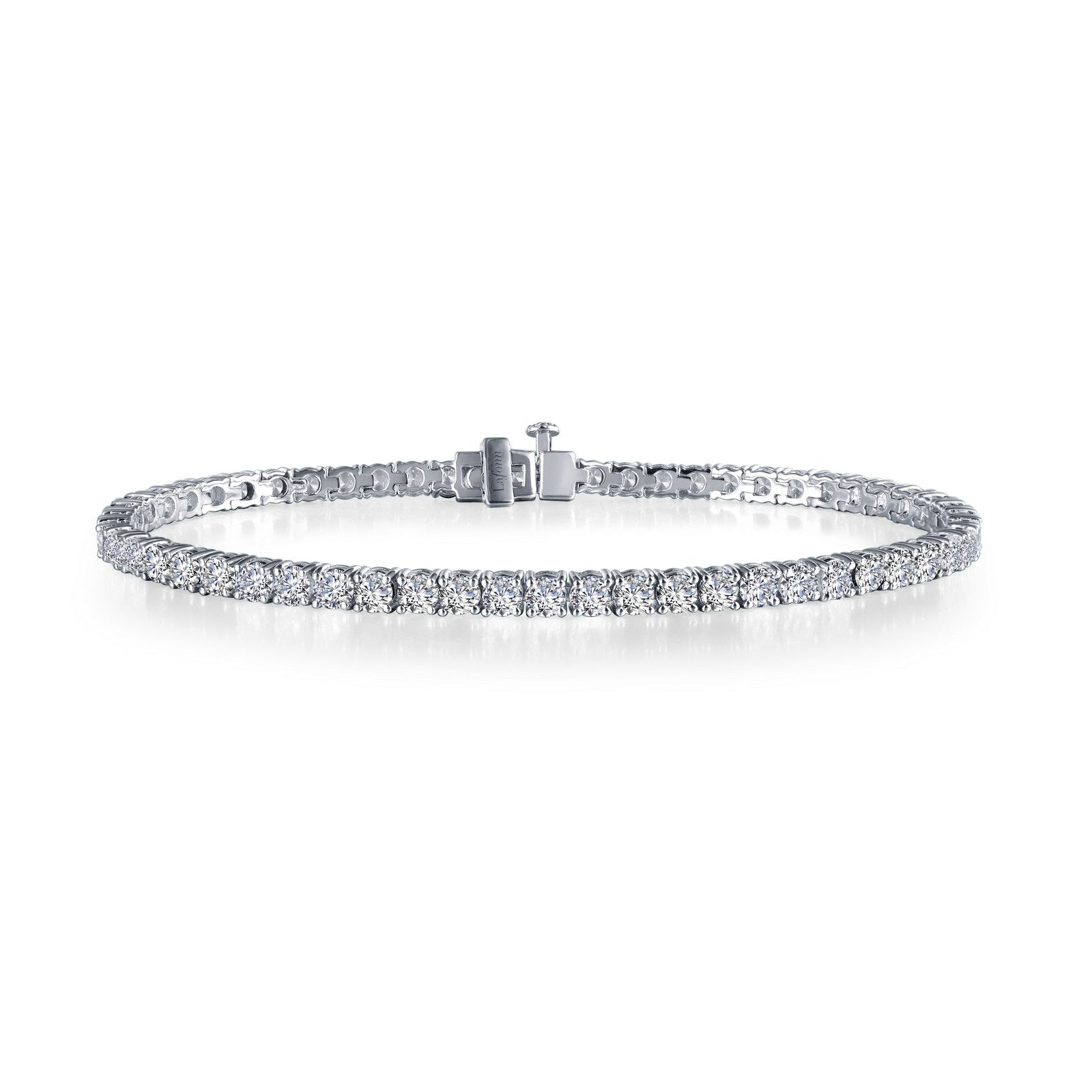 Lafonn Classic Tennis Bracelet 63 Stone Count B2001CLP80