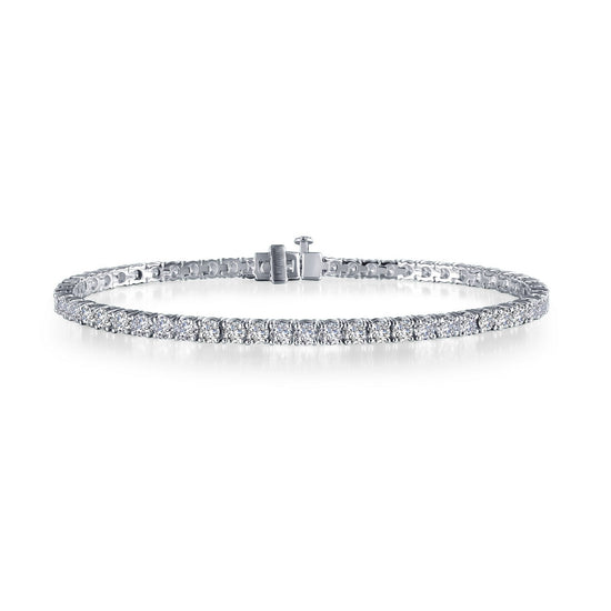 Lafonn Classic Tennis Bracelet 63 Stone Count B2001CLP80