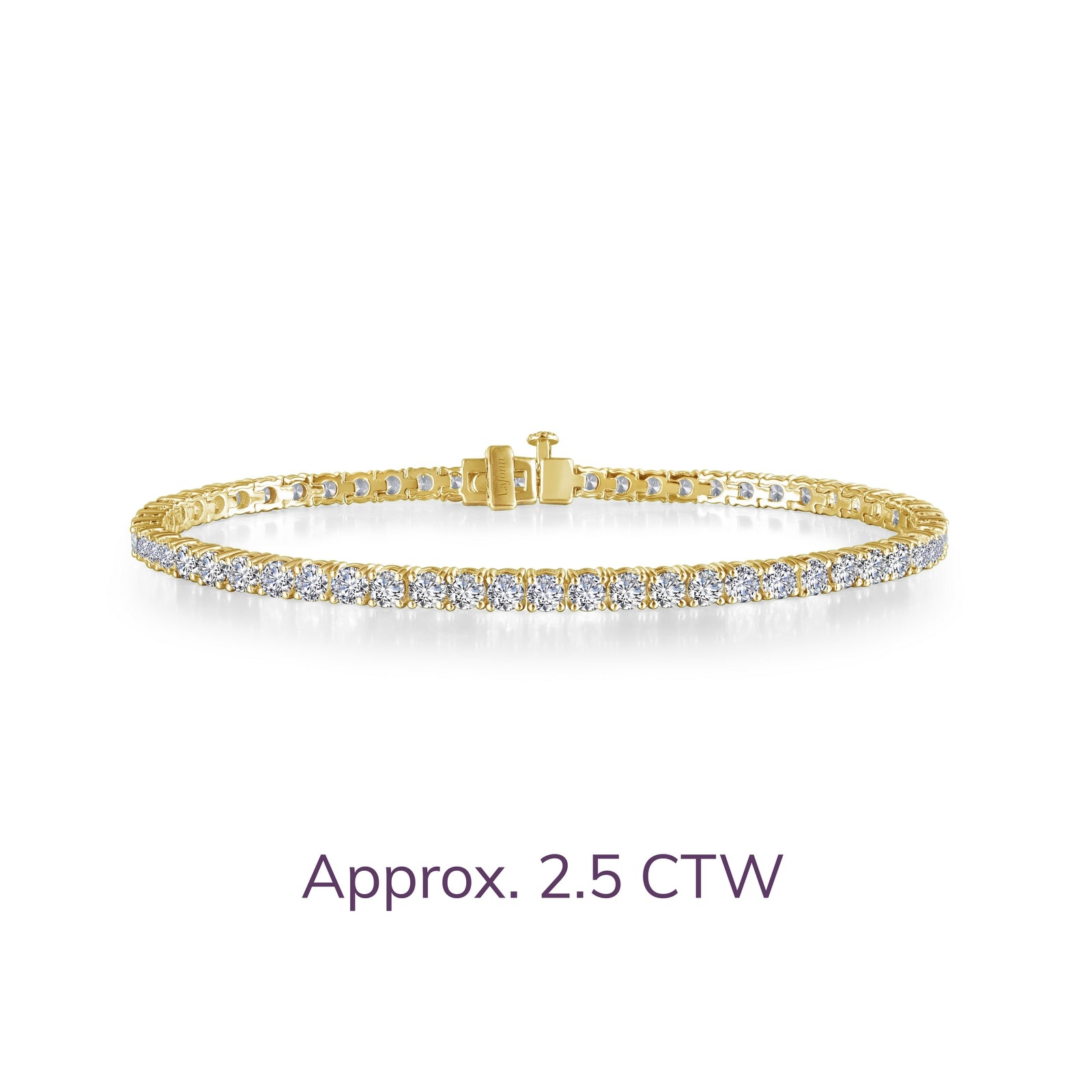 Lafonn Classic Tennis Bracelet 74 Stone Count B3001CLG70
