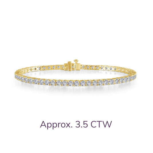 Lafonn Classic Tennis Bracelet 63 Stone Count B3002CLG70