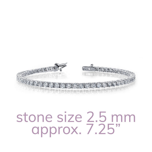 Lafonn Classic Tennis Bracelet 65 Stone Count B3002CLP72