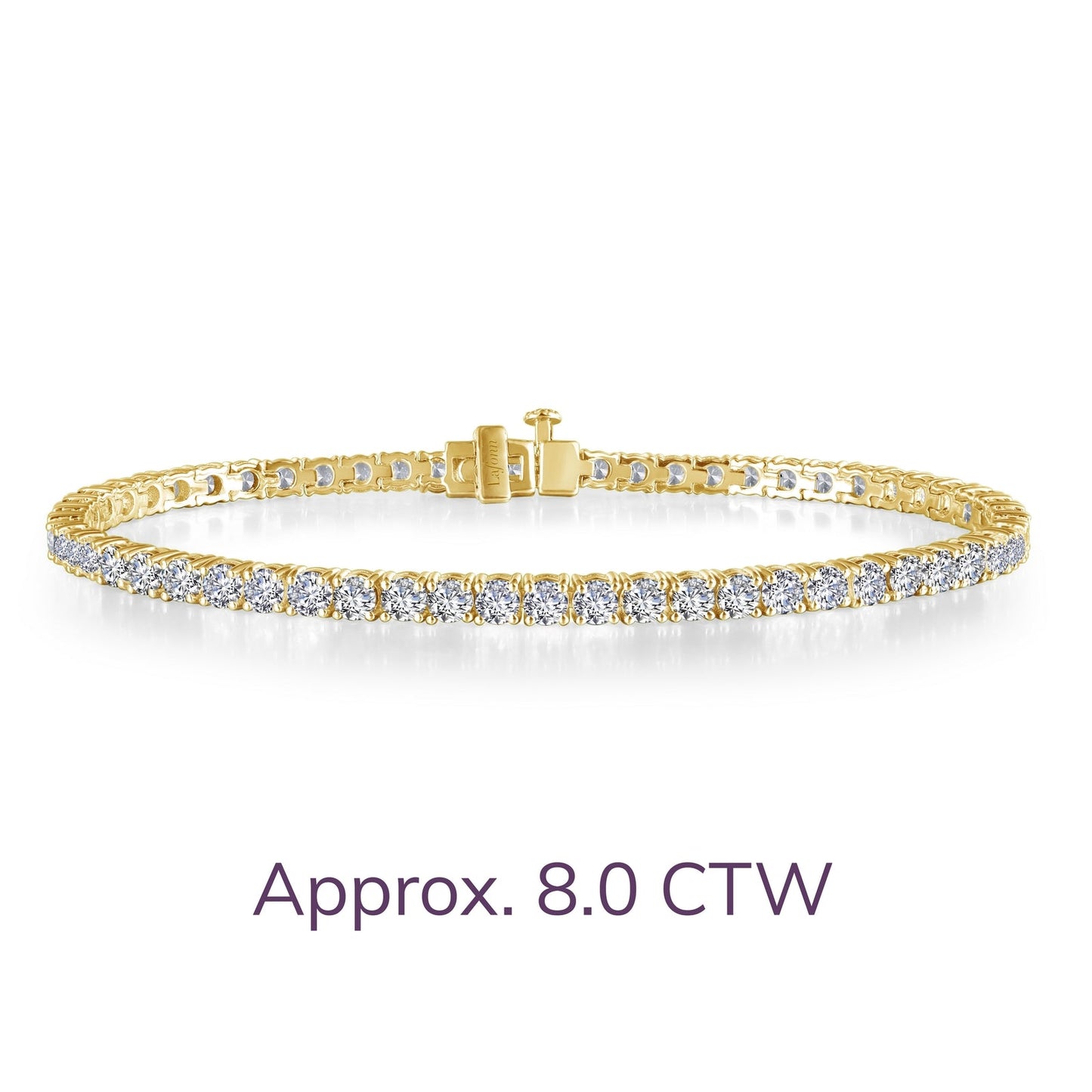 Lafonn Classic Tennis Bracelet 47 Stone Count B3003CLG70